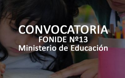Convocatoria FONIDE Nº13 Ministerio de Educación